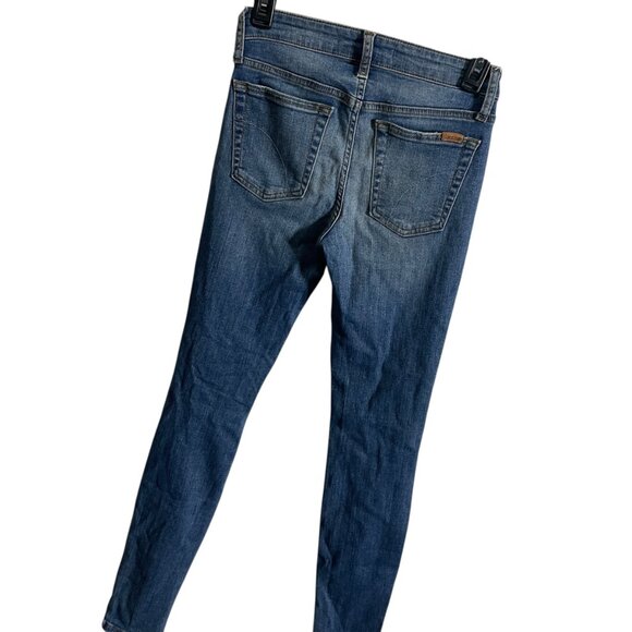 Joes Jeans Womens Size 24 Mid Rise Distressed Skinny Fit Blue Denim - Picture 3 of 4